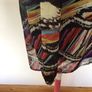BNWTS Zapara Pamela Scott black multi chiffon blouse Uk 16 price includes postage Image 2