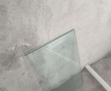 One piece of tempered glass dimensions 60 34 cm