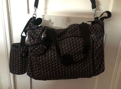 Kipling Art M Baby Bag with changing mat, bottle holder, pacifier case