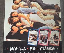Friends 1997 Poster Rare HTF Large Promotional Video Release 24inch x 33inch with extra small posters