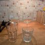 Large pair gin tonic fish bowl crystal glasses Image 3
