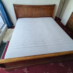Mahogany Super King Sleigh Bed