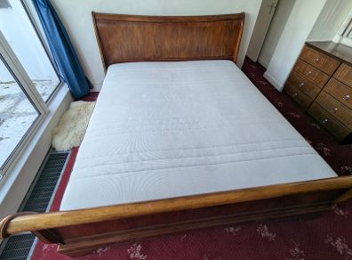 Mahogany Super King Sleigh Bed