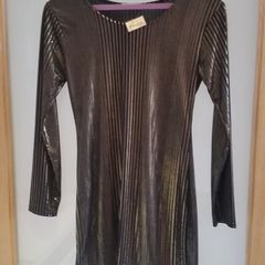 Brand New Black and Gold metallic effect dress