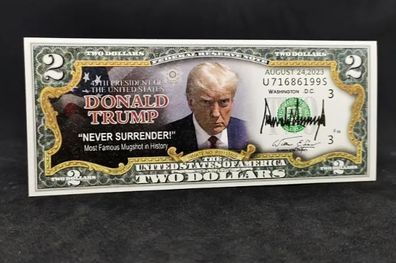 Commemorative Collectible 2 Dollars "Never Surrender", new.