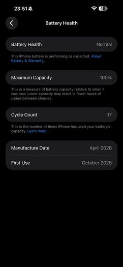 iPhone 16 Pro Max - 100% Battery Health - Only 2 Weeks Old