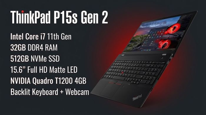 Workstation Lenovo ThinkPad  p15 G2 i7 32 512 4gb gpu