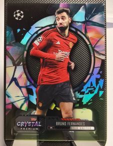 2023-24 Topps Crystal Premium UEFA  #48 Bruno Fernandes - Manchester United