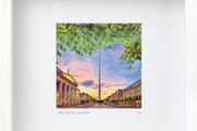 The Spire, O'Connell's Street, Dublin, mid size framed print, by artist Helen Mathews