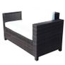 (FREE SHIPPING) Wicker 2 Seater Rattan Sofa Outdoor Garden Wicker Weave Furniture Patio 2-Seater Double Couch Loveseat Brown Image 2