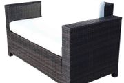 Wicker 2 Seater Rattan Sofa Outdoor Garden Wicker Weave Furniture Patio 2-Seater Double Couch Loveseat (FREE SHIPPING)