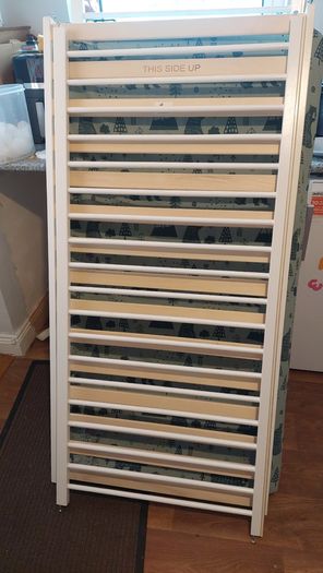 Wooden Cot and Toddler Bed - Mutlple levels, removable side