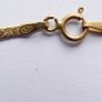 Vintage Solid 9K Yellow Gold 375 Herringbone Bracelet: Reversible Textured & Polished Finish, Flat Snake Chain Style length 7,1" - 1,1g Image 4