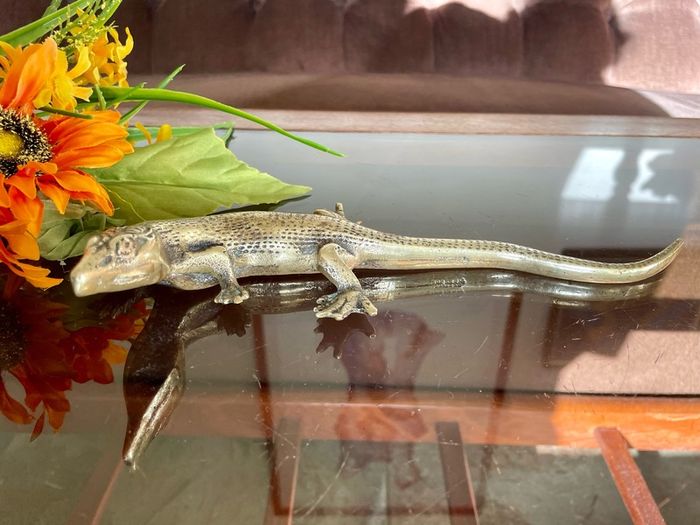 Peerage Brass Lizard Post War 1950s 25 cm