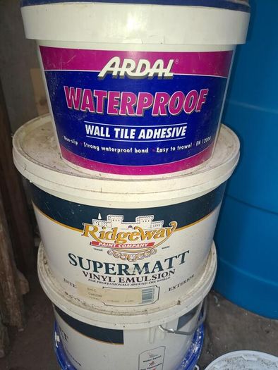 Free Paint and Tile Adhesive