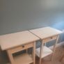Pair of White Bedside Tables with Drawers Image 2