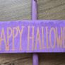 Halloween sign witch broom Image 5
