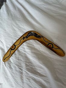 Hand painted Boomerang 100% Australian