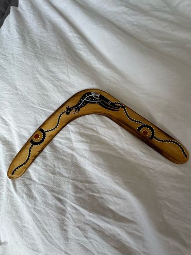 Hand painted Boomerang 100% Australian
