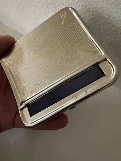 Vintage Art Deco Automatic Cigarette Rolling Tin Box - Mascot / Rizla Style