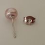 Natural Pink Pearl and silver Necklace Bracelet and Earrings Image 6