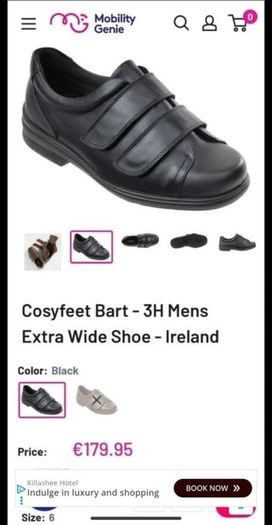 Cosyfeet Bart 3H Men's Extra Wide Shoes