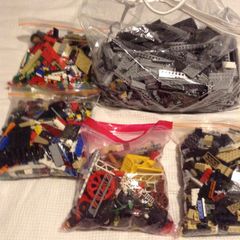 Lego bricks and parts