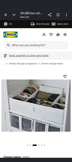 ikea storage organisers