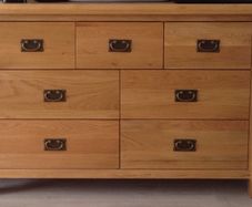 Solid Oak Chest Of Drawers
