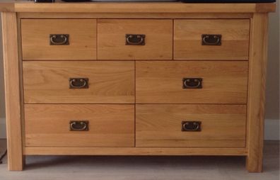Solid Oak Chest Of Drawers