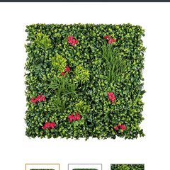 Beautiful Artificial wall plant with flowers like new