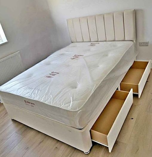 New double bed with memory foam mattress for sale - Best price Guaranteed - Free shipping Nationwide