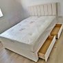 New double bed with memory foam mattress for sale - Best price Guaranteed - Free shipping Nationwide Image 2