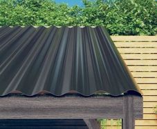 Roof Panels 12 pcs Galvanised Steel Anthracite 60x36 cm