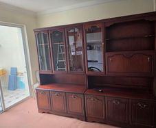Mahogany Display Cabinets Matching Pair - Rossmore