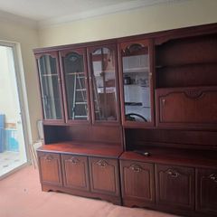 Mahogany Display Cabinets Matching Pair - Rossmore