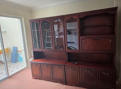 Mahogany Display Cabinets Matching Pair - Rossmore