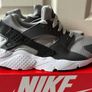 Nike Huarache Run UK5 Grey Black UK5 Image 5