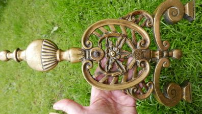 Victorian Brass Fire Dog or Antique Andiron
