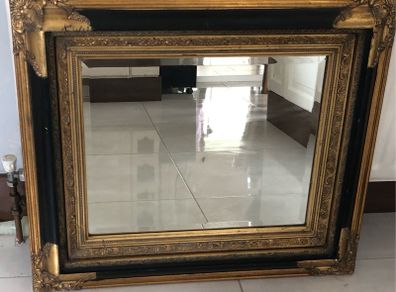 antique bevelled mirror
