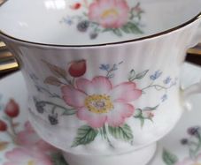 Dinner Set Elizabethan Hand Decorated Fine Bone China England