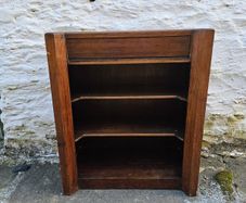 Mahogany Art Deco Book Case Writing Desk