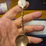 Rare Fine: Antique WW1 Trench Art Spoon made of British 1901 coins. Image 7