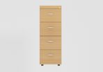 Wooden 4 Drawer Filing Cabinet Beech