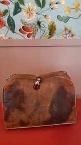 Vintage snakeskin handbag