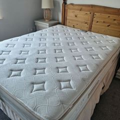 antique pine headboard for kingsize bed