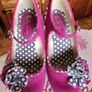 Ruby Shoes, size 4 - Wine strap shoes & matching bag Image 3