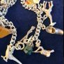 Silver Vintage Hallmarked Charm Bracelet with 14 Charms Image 4