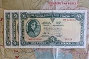 1 Pound Lady Lavery (3 in Sequence)