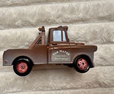 Disney Pixar Cars Radiator Springs Tow Mater Truck Diecast Metal Vehicle approx. 9.5 cm. length one of the back wheels is not working usad Please see photos